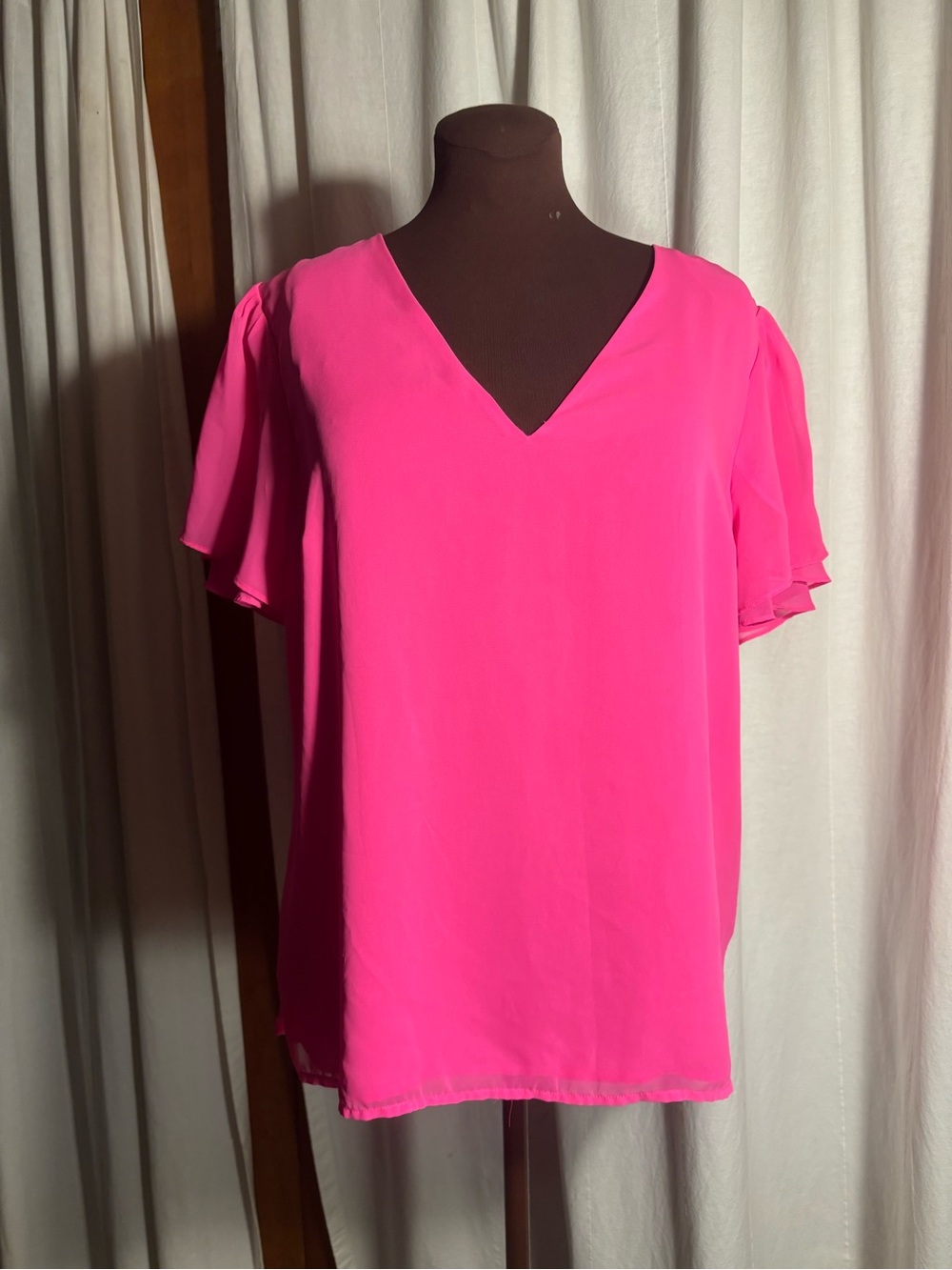 Vince Camuto Hot Pink Blouse-Large